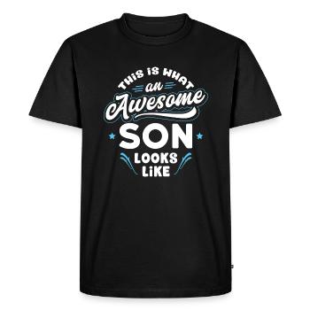 This Is What An Awesome Son Looks Like - T-shirt Premium bio Homme - noir - Devant - Nico (187cm)
