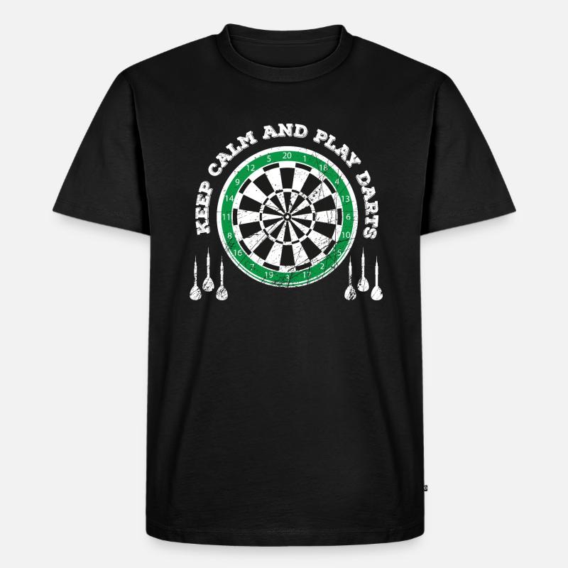 Fléchettes Fléchettes Dartboard Lancer Flèche - T-shirt Premium bio Homme - noir