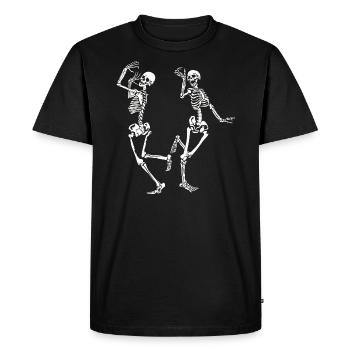 Danse mortuaire Macabres squelette costume d’Halloween - T-shirt Premium bio Homme - noir - Devant - Nico (187cm)