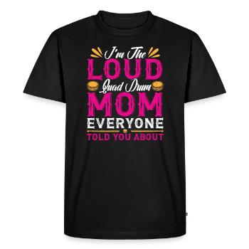 Tambour de percussion ténor | Batteur d’un groupe de musique - T-shirt Premium bio Homme - noir - Devant - Nico (187cm)