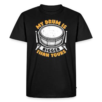 Tambour de percussion ténor | Batteur d’un groupe de musique - T-shirt Premium bio Homme - noir - Devant - Nico (187cm)