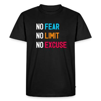 NO Limit - T-shirt Premium bio Homme - noir - Devant - Nico (187cm)