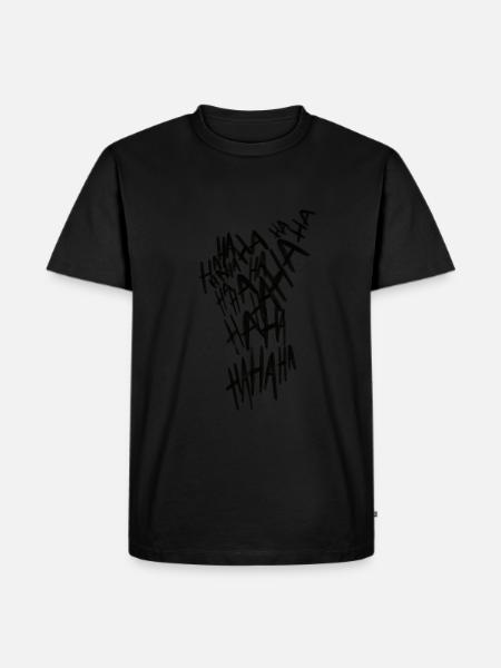 Schwarzer Joker - Männer Premium Bio T-Shirt - Schwarz