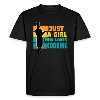 Cuisinier Chef étoilé Gastro Restaurant - T-shirt Premium bio Homme - noir - Devant - Nico (187cm)
