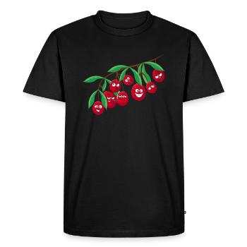 Lychee - Men's Premium Organic T-Shirt - black - Front - Nico (187cm)