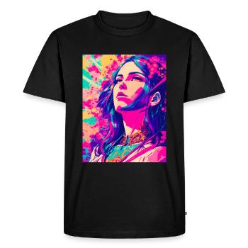 Dream In Colors - Men's Premium Organic T-Shirt - black - Front - Nico (187cm)