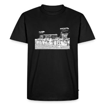 sound system 12 - T-shirt Premium bio Homme - noir - Devant - Nico (187cm)