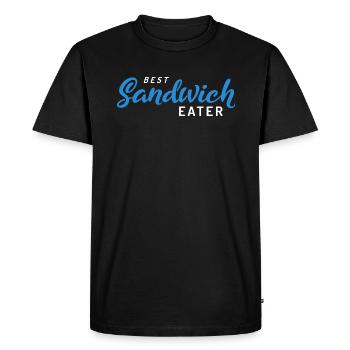 Meilleur Sandwich Couple 1 - T-shirt Premium bio Homme - noir - Devant - Nico (187cm)