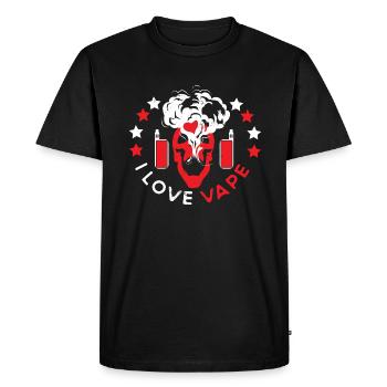 Cigarette électrique E-Cigarette E-Shisha Vape - T-shirt Premium bio Homme - noir - Devant - Nico (187cm)