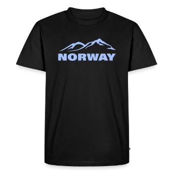 NORWAY - Men's Premium Organic T-Shirt - black - Front - Nico (187cm)