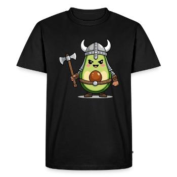 Avocat Viking Warrior - T-shirt Premium bio Homme - noir - Devant - Nico (187cm)