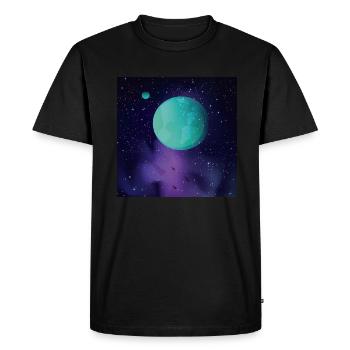 Terre - T-shirt Premium bio Homme - noir - Devant - Nico (187cm)