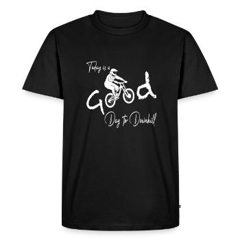 Today is a good Day to Downhill - Men's Premium Organic T-Shirt - black - Front - Nico (187cm)