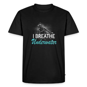 I underwater - Men's Premium Organic T-Shirt - black - Front - Nico (187cm)