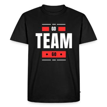 Go Team! - T-shirt Premium bio Homme - noir - Devant - Nico (187cm)