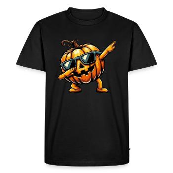 Dabber la citrouille - T-shirt Premium bio Homme - noir - Devant - Nico (187cm)
