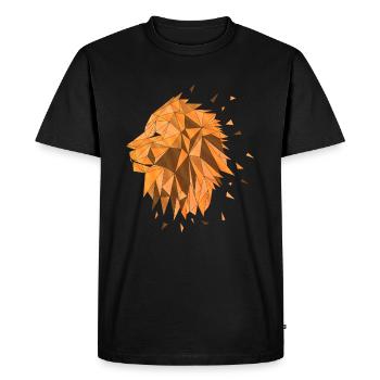 Lion - T-shirt Premium bio Homme - noir - Devant - Nico (187cm)