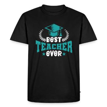 Teacher Primary School Teacher Secondary School Teacher - Men's Premium Organic T-Shirt - black - Front - Nico (187cm)