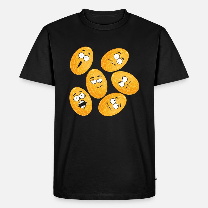 Zuckermelone - Männer Premium Bio T-Shirt - Schwarz