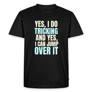 Tricking Parcours Gift - Men's Premium Organic T-Shirt - black - Front - Nico (187cm)