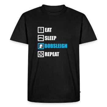 Bobsleigh Bobsleigh - Men's Premium Organic T-Shirt - black - Front - Nico (187cm)