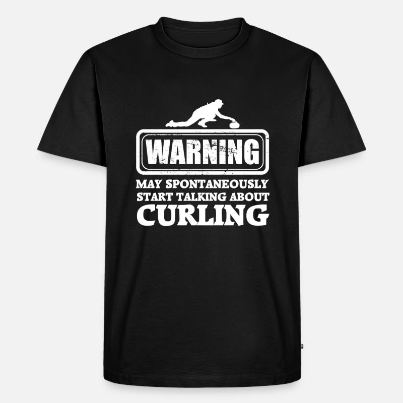 Curling Eisstockschießen - Männer Premium Bio T-Shirt - Schwarz