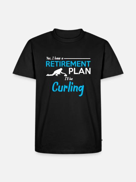 Curling curling - Men's Premium Organic T-Shirt - black
