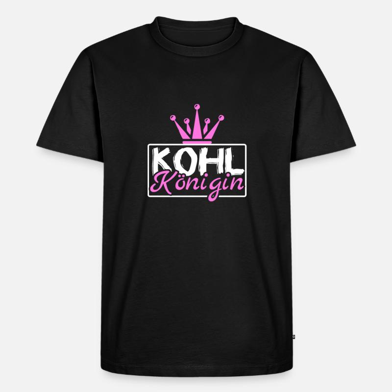 Kohlkönigin Geschenk - Männer Premium Bio T-Shirt - Schwarz