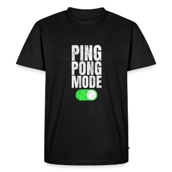 Ping Pong mode au ping-pong cadeau de ping-pong - T-shirt Premium bio Homme - noir - Devant - Nico (187cm)