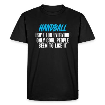handball - T-shirt Premium bio Homme - noir - Devant - Nico (187cm)