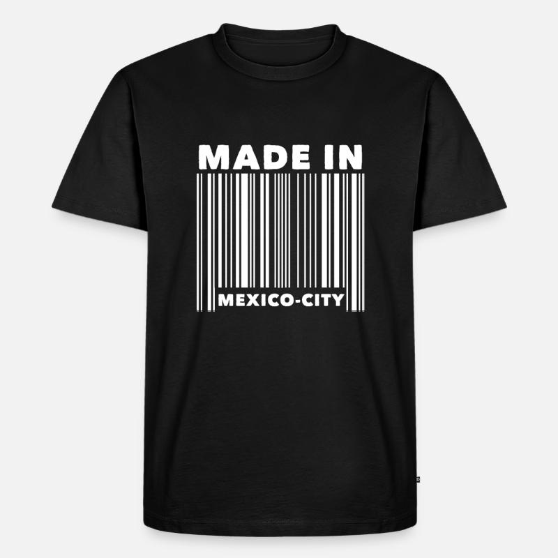 Code à barres de Mexico - T-shirt Premium bio Homme - noir