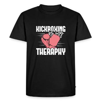 Kickboxing Girl Kickboxer Woman Kickbox Gift - Men's Premium Organic T-Shirt - black - Front - Nico (187cm)