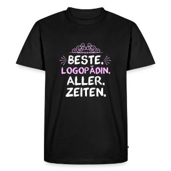 Best speech therapist of all time - Men's Premium Organic T-Shirt - black - Front - Nico (187cm)