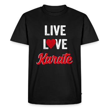 karaté - T-shirt Premium bio Homme - noir - Devant - Nico (187cm)