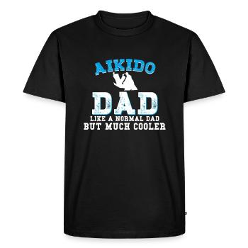Aïkido - T-shirt Premium bio Homme - noir - Devant - Nico (187cm)