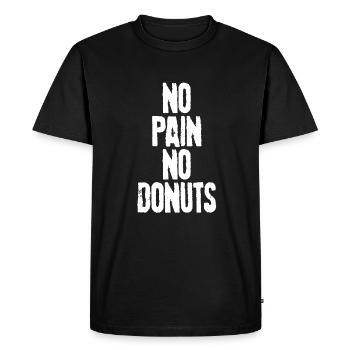 Donut - T-shirt Premium bio Homme - noir - Devant - Nico (187cm)