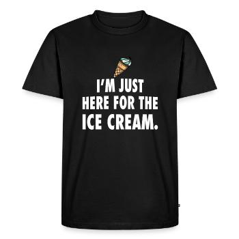 Glace glace - T-shirt Premium bio Homme - noir - Devant - Nico (187cm)