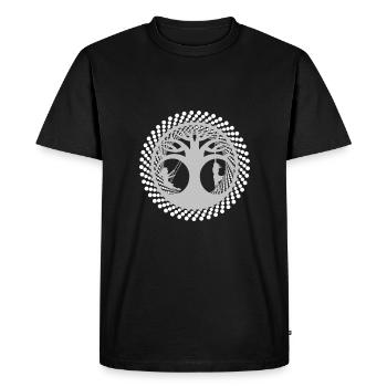 Deux côtés - T-shirt Premium bio Homme - noir - Devant - Nico (187cm)