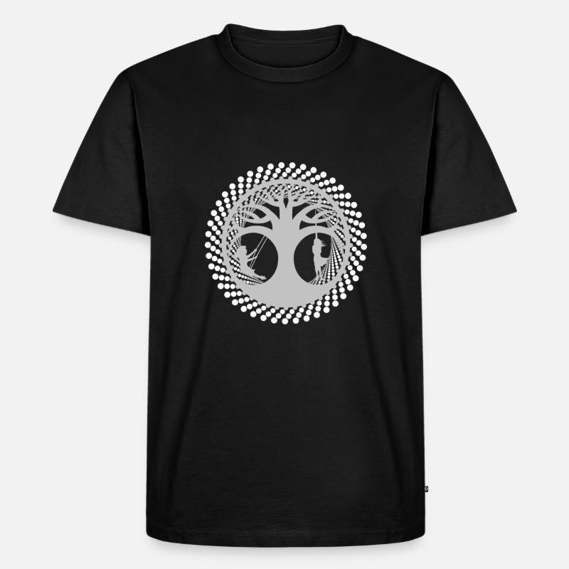 Zwei Seiten - Männer Premium Bio T-Shirt - Schwarz