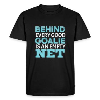 Hockey goalie goalie hockey gift funny - Men's Premium Organic T-Shirt - black - Front - Nico (187cm)