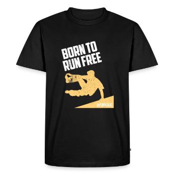 Parkour freerunner gift - Men's Premium Organic T-Shirt - black - Front - Nico (187cm)