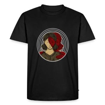 Psychologie art jumeaux d'horreur Halloween - T-shirt Premium bio Homme - noir - Devant - Nico (187cm)