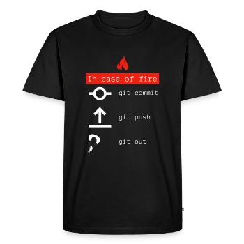 Programmer coder gift idea - Men's Premium Organic T-Shirt - black - Front - Nico (187cm)