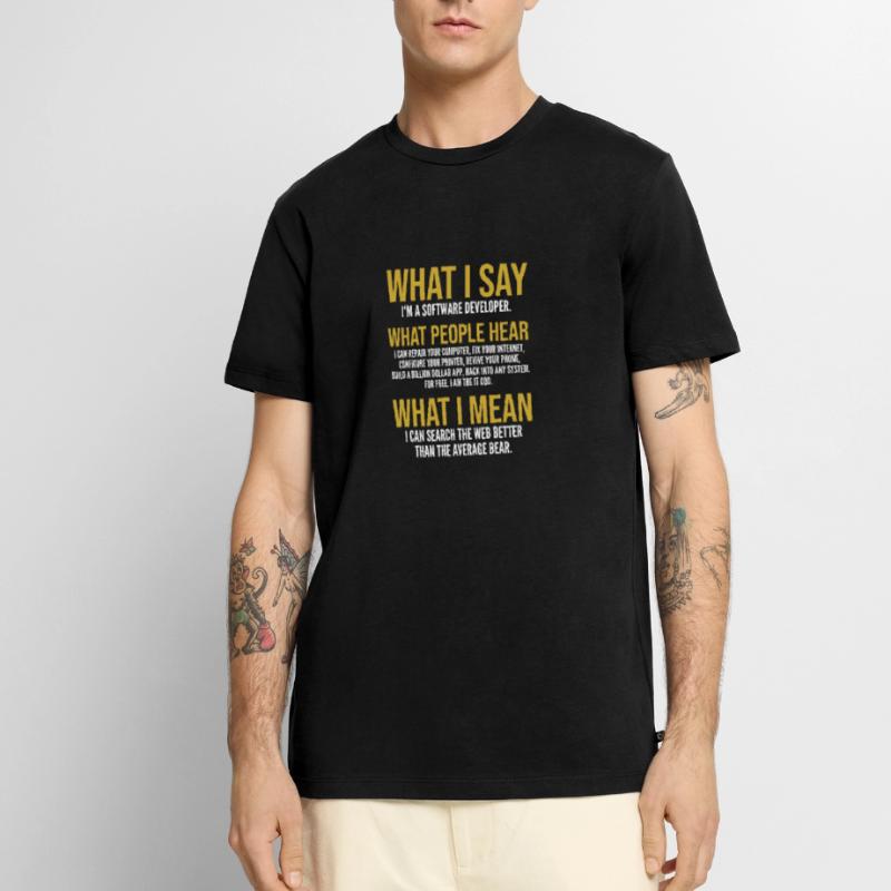 Software developer Men's Premium Organic T-Shirt