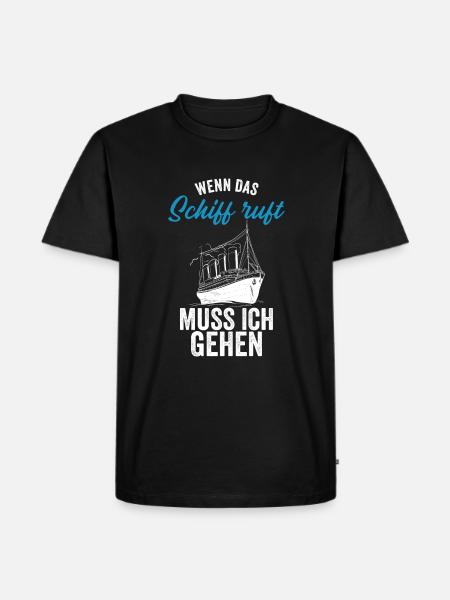 Kreuzfahrer Kreuzfahrtschiff Geschenkidee - Männer Premium Bio T-Shirt - Schwarz