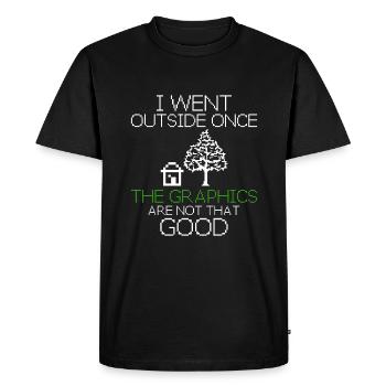 Programmeur Idée cadeau drôle - T-shirt Premium bio Homme - noir - Devant - Nico (187cm)