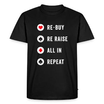 Cadeau de poker Texas Holdem - T-shirt Premium bio Homme - noir - Devant - Nico (187cm)