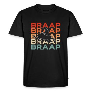 Snowmobile Snowmobiling - Men's Premium Organic T-Shirt - black - Front - Nico (187cm)
