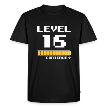 16. Birthday - Level 16 - 16 Years - Men's Premium Organic T-Shirt - black - Front - Nico (187cm)