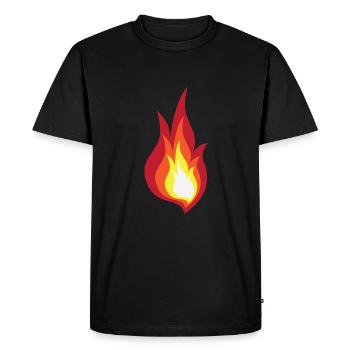 Feu de flamme de costume - il s’allume des feux d’artifice - T-shirt Premium bio Homme - noir - Devant - Nico (187cm)